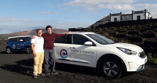 Kia Canarias colabora con la Vuelta España en Coche Eléctrico