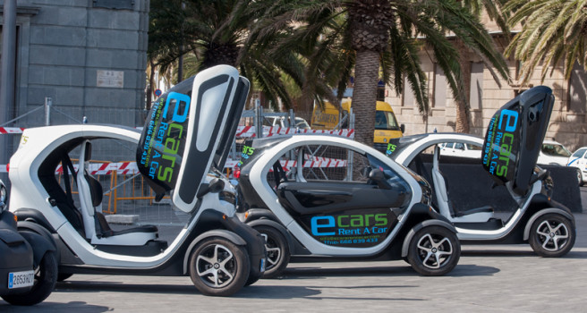 E-Cars, coches eléctricos para turistas en Santa Cruz