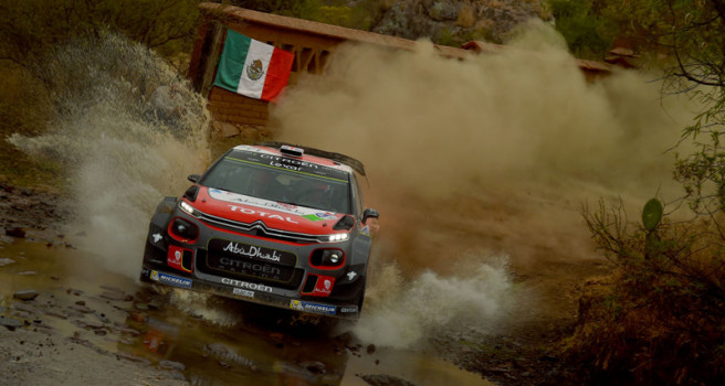 Kris Meeke lidera el segundo día del Rallye de México