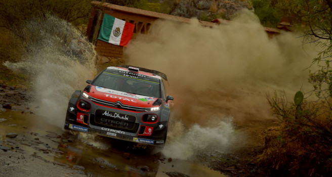 Kris Meeke lidera el segundo día del Rallye de México Kris Meeke lidera el segundo día del Rallye de México