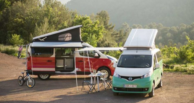 Nissan e-NV 200 Camper 100% eléctrico, ocio de campo y playa