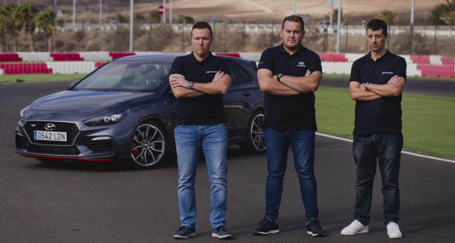Hyundai Canaria con Ángel Bello, Yeray Lemes y Toñi Ponce, en 2020 Hyundai Canaria con Ángel Bello, Yeray Lemes y Toñi Ponce, en 2020